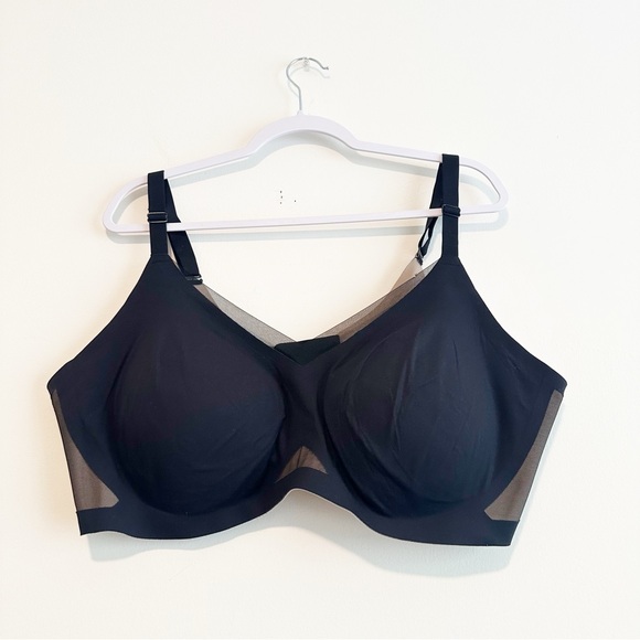 Honeylove Black CrossOver V-Neck Bra Mesh Bra Sz 3x - Picture 2 of 13